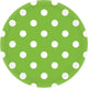 Kiwi Dots Round Paper Plates 17cm 8pk