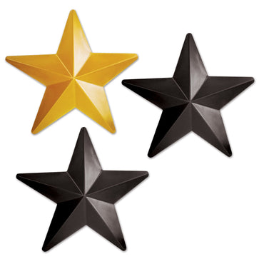 Plastic Stars 12.25in. 3pk - Party Savers