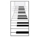 Piano Keyboard Runner 61cm x 3m - Party Savers