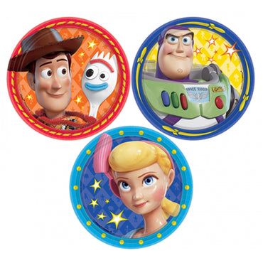 Toy Story 4 Round Paper Plates 17.7cm 8pk - Party Savers