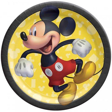 Mickey Mouse Forever Paper Plates 17cm 8pk