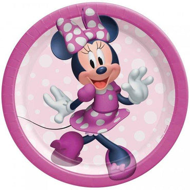 Minnie Mouse Forever Round Plates 17cm  8pk