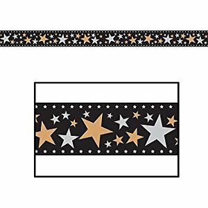 Star Filmstrip Poly Decorating Material 18in x 25ft. Each - Party Savers