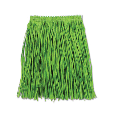 Green Adult Mini Hula Skirt 36in x 16in Each