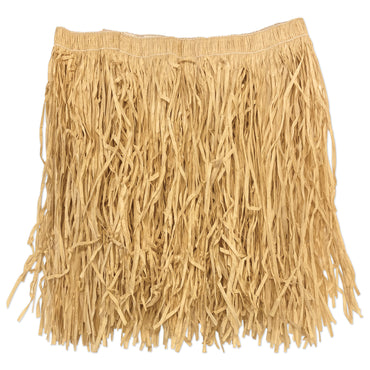 Natural Adult Mini Hula Skirt 36in x 16in Each