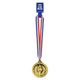 Gold Medal With Ribbon 10cm - Party Savers