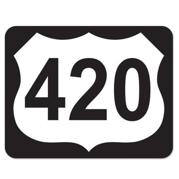 420 Highway Sign Cutout 13.5in Each