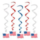 American Flag Whirls 91cm 5pk - Party Savers