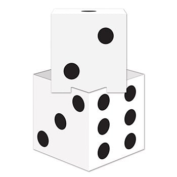 3D Dice Stacking Centerpiece 17in x 9in. 2pk - Party Savers