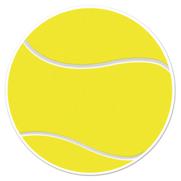Tennis Ball Cardboard Cutout 25cm - Party Savers