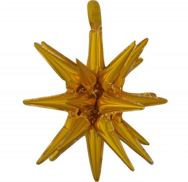 Small Magic Star Gold SuperShape Foil Balloon 45cm x 50cm - Party Savers