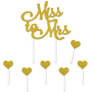 Miss To Mrs Cake Topper - Party Savers