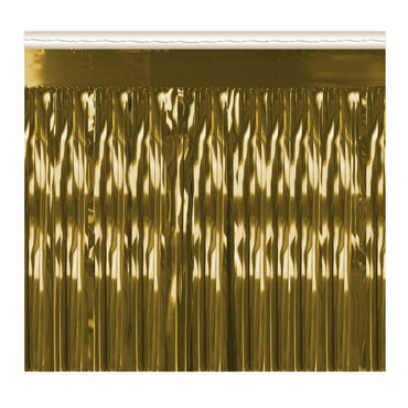 Gold Metallic Fringe Drape 15in x 10ft Each