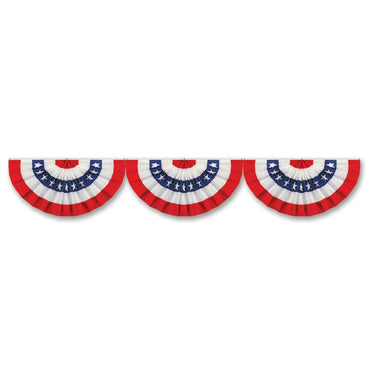 Jointed Patriotic Bunting Cutout 12in x 6ft Each - Party Savers