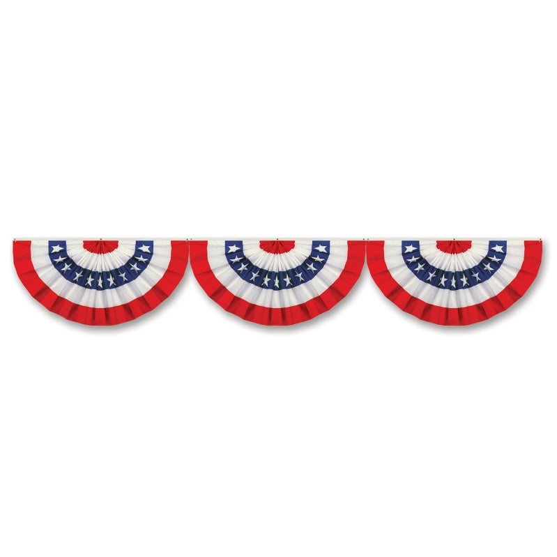 Jointed Patriotic Bunting Cutout 12in x 6ft Each - Party Savers