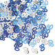 Blue Glitz 80th Birthday Confetti 14gms - Party Savers