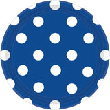 Dots Round Paper Plates 23cm 8pk