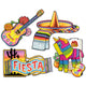 Fiesta Cardboard Cutouts 4pk - Party Savers