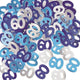 Blue Glitz 60th Birthday Confetti 14gms - Party Savers