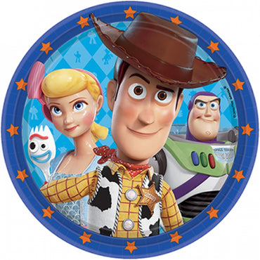 Toy Story 4 Round Paper Plates 23cm 8pk - Party Savers