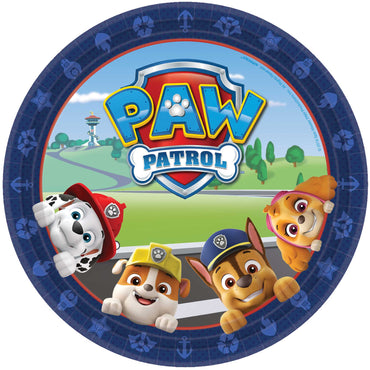 Paw Patrol Adventures 23cm Round Plates 8pk - Party Savers