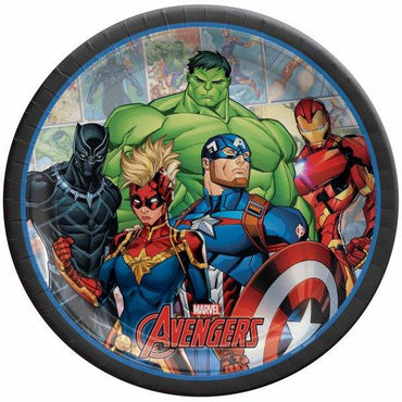 Marvel Avengers Power Unite Paper Plates 23cm 8pk