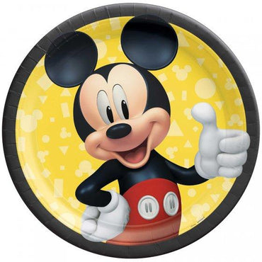 Mickey Mouse Forever Paper Plates 23cm 8pk