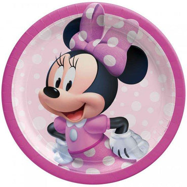 Minnie Mouse Forever Round Plates 23cm 8pk