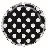 Bright Pink Dots Round Foil Balloon 45cm - Party Savers