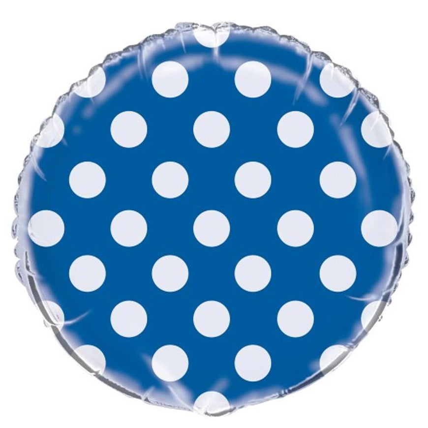 Lime Green Dots Round Balloon Foil 45cm - Party Savers