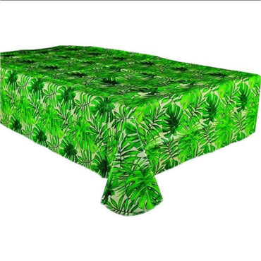 Island Palms Flannel-Backed Vinyl Tablecover - Party Savers
