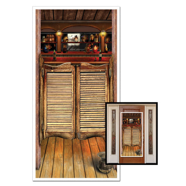 Saloon Plastic Door Cover 76cm x 152cm - Party Savers