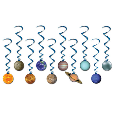 Solar System Whirls 10pk - Party Savers