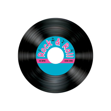 Rock & Roll Record Coasters 8pk - Party Savers