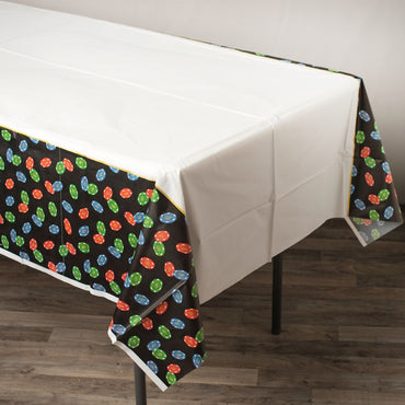 Roll The Dice Casino Plastic Tablecover - Party Savers