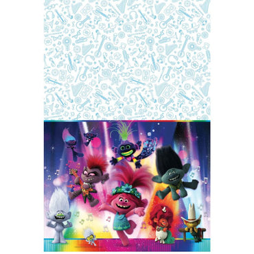 Trolls World Tour Plastic Tablecover - Party Savers
