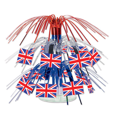 British Flag Mini Cascade Centerpiece - Party Savers