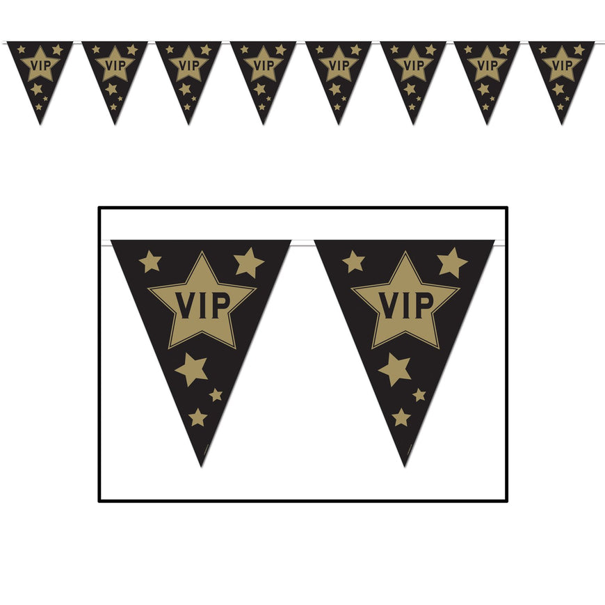 VIP Pennant Banner 3.6m x 28cm - Party Savers
