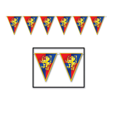 Medieval Pennant Banner 28cm x 3.65m - Party Savers