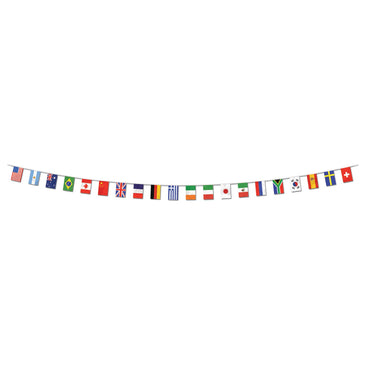 International Flag Pennant Banner 30cm x 7m - Party Savers