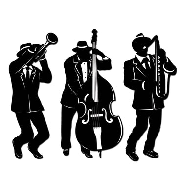 Jazz Trio Silhouettes 3pk - Party Savers