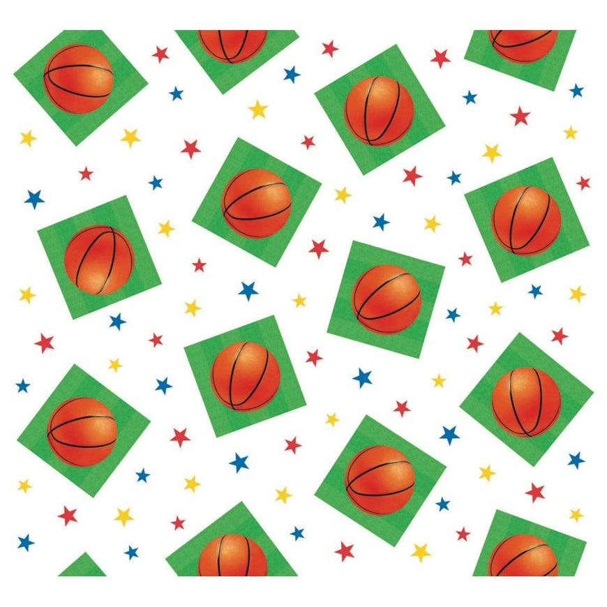 Basketball Fan Tablecover Plastic