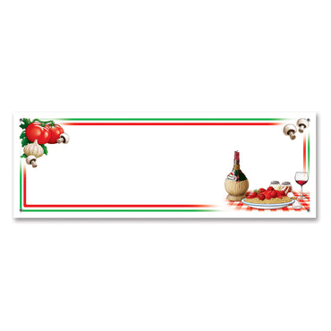 Italian Night Sign Banner 5ft x 21in Each
