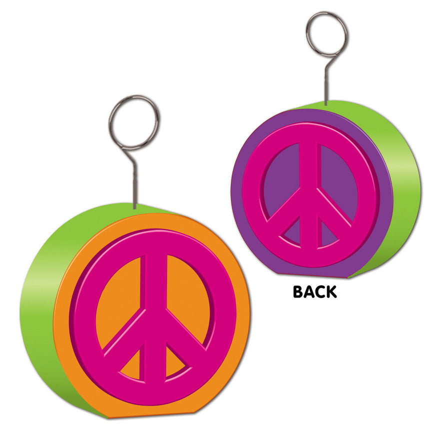 Peace Sign Balloon Weight 6 Oz - Party Savers