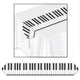 Printed Piano Keyboard Table Runner 28cm x 183cm - Party Savers