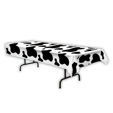 Cow Print Tablecover 137cm x 274cm - Party Savers