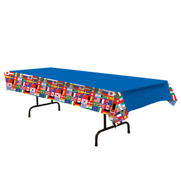 International Flags Tablecover 137cm X 274cm - Party Savers