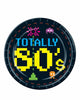 80's Plates 9in 8pk - Party Savers