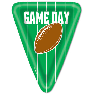 Game Day Football Plates 25cm 8pk - Party Savers