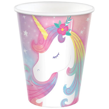 Enchanted Unicorn Paper Cups 266ml 8pk